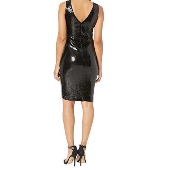 Taylor Black Sequined Dress NWT - Picture 2 of 8